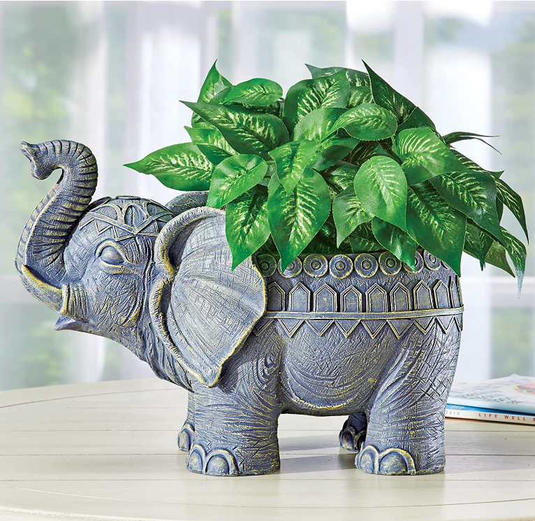 Home Decor Resin Flower Pot Garden Decor Elephant Planter Pot