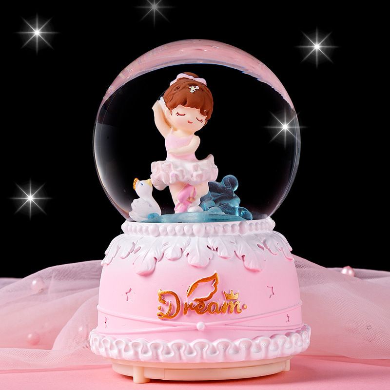 Wholesale Little Girl Gifts  Ballerina Crystal Ball Music Ballerina Snow Globe