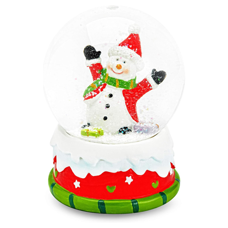 Snowglobe Custom Resin Snowball Gift Fun Snowman Christmas Musics Snow Globe for All the Family