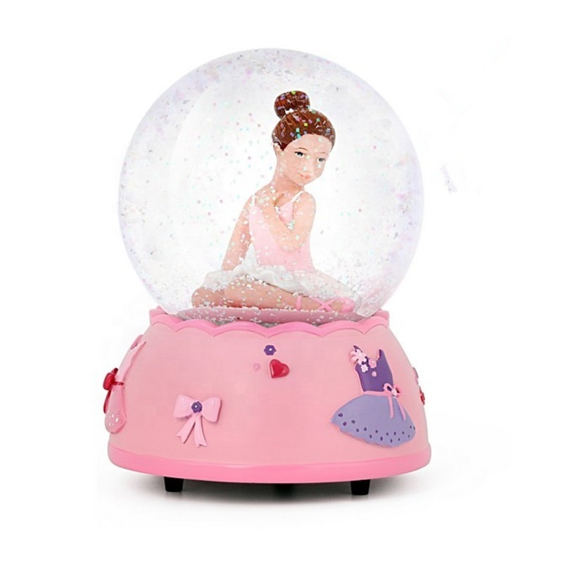 Dance Gifts for Girls Resin Ballerina Snow Globe Kids Snow Globe