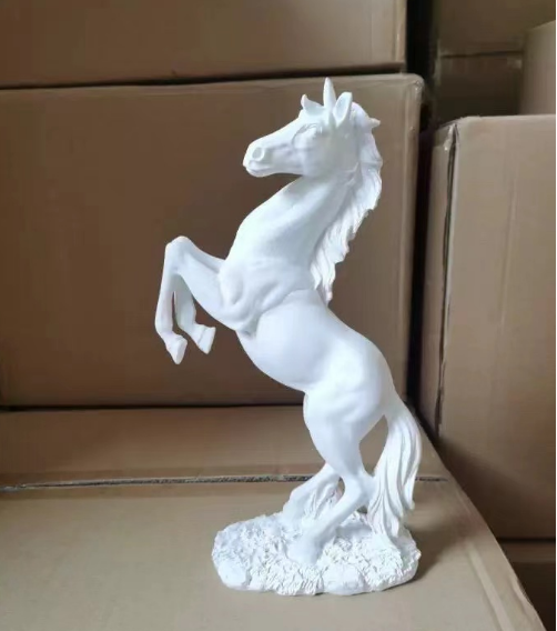 Home Decoration Resin Unicorn Horse Figurine Custom Resin Horse Statue