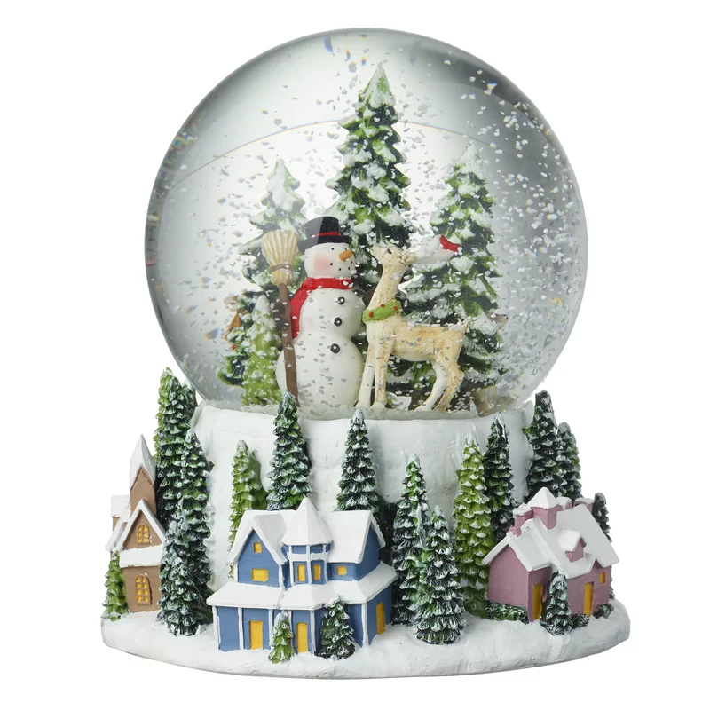 High Quality Snow Globes Christmas 2024 Custom 100mm Water Globes Wholesale