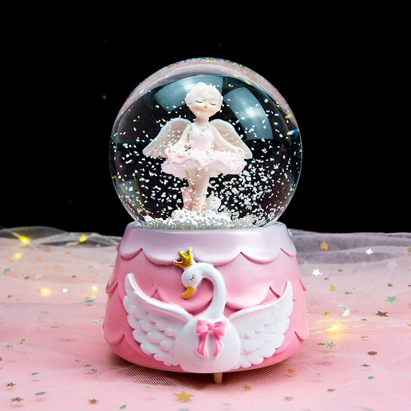 Wholesale Little Girl Gifts  Ballerina Crystal Ball Music Ballerina Snow Globe