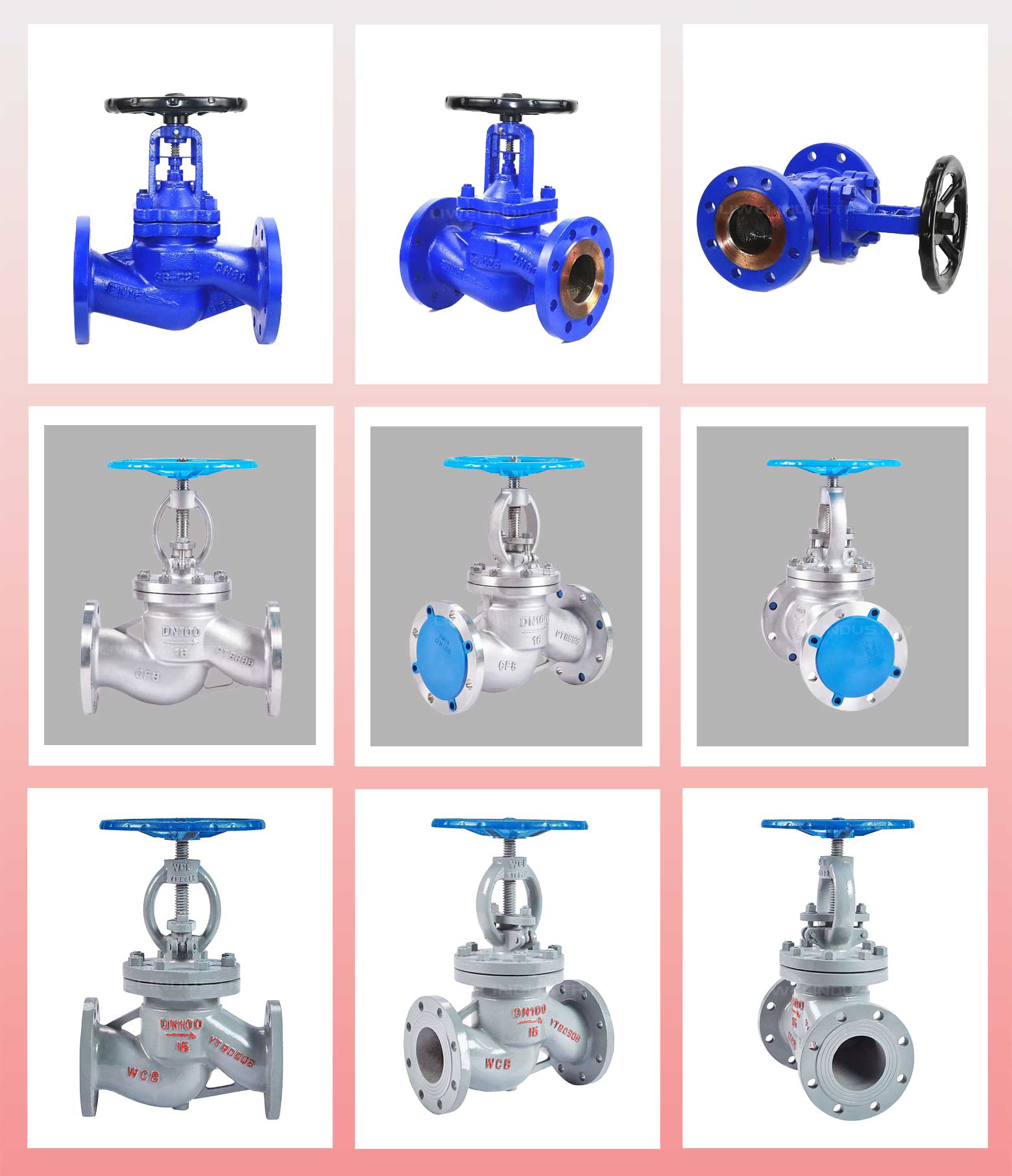 Cryogenic Globe Valve Steam Globe Valve DIN PN16-PN40 Globe Valve