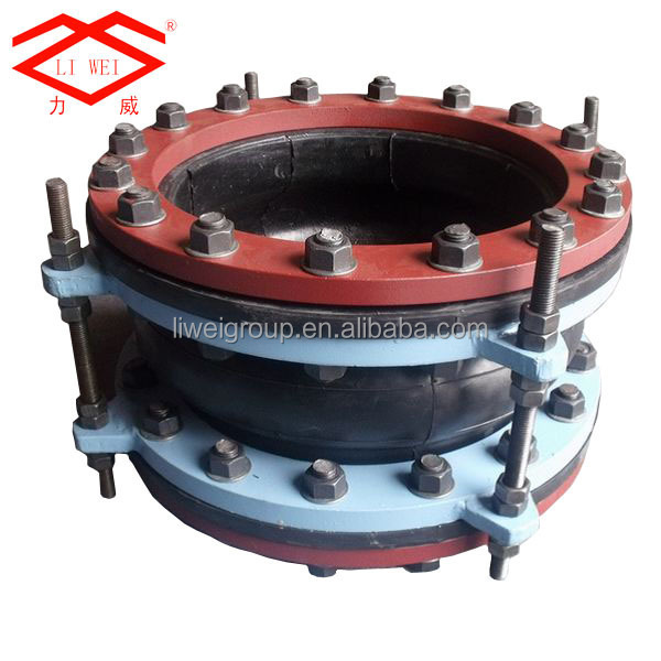 DN300 full face flange type rubber flexible joint for PVC pipe