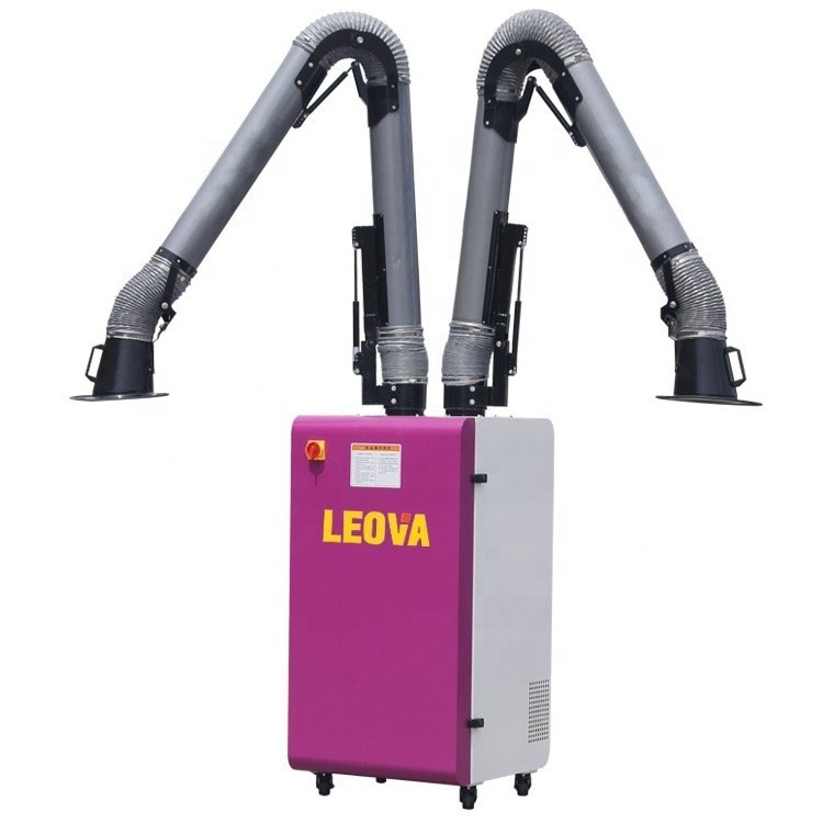 Automatic cleaning HEPA mobile portable welding fume extractor portable industrial air cleaner