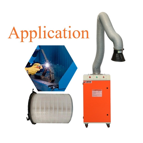 single arm welding smoke dust collector welding extraction fume system mobile weld fume filter