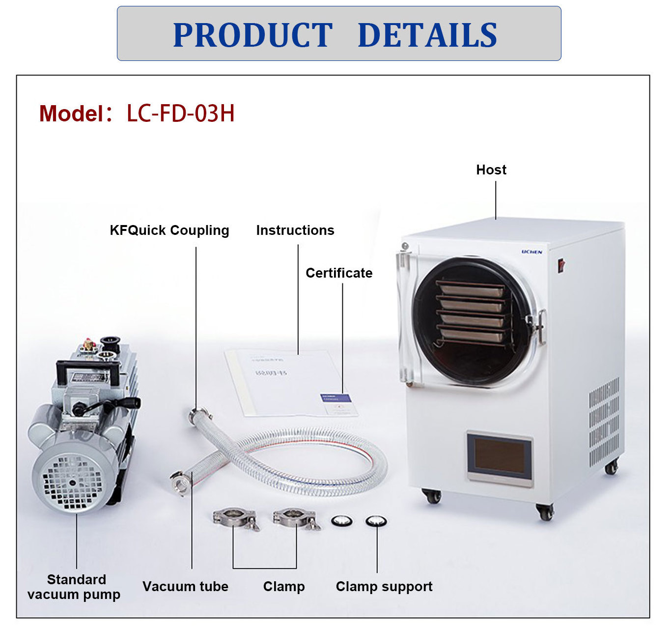 High Quality and low Price CE 4Kg 5kg 6Kg Small Freeze Dryer Mini Vacuum Liofilizador Lyophilizer for Lab freeze dryer for home