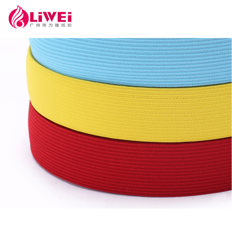 Wholesale custom hair elastic tape ribbon jacquard knitting elastic band for  sofa / shoes / gift packing