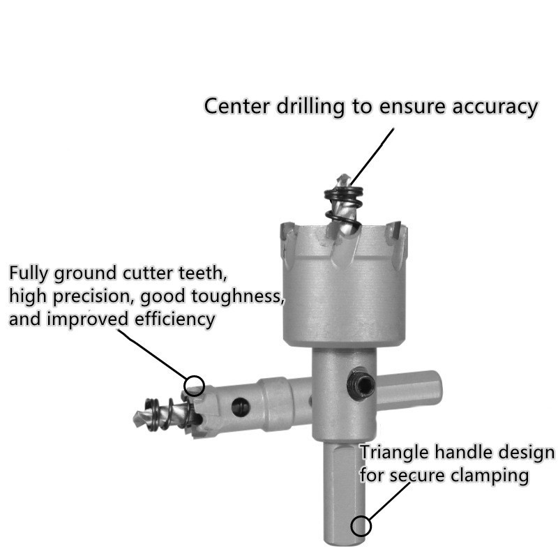 High Quality TCT Steel Hole Saw Tungsten carbide Drill Bits Stainless Steel Openers TCT Hole Saw Set 12mm to 110mm