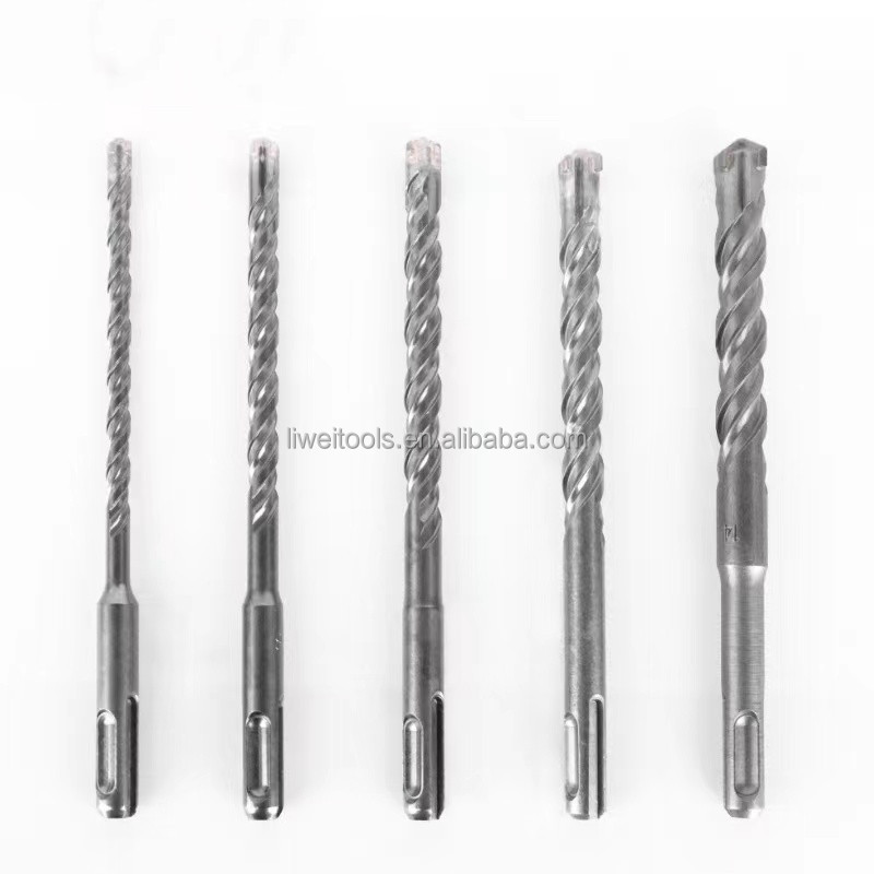 SDS Plus Drill Bit Cross Tips 4 Cutters 110mm 160mm Round Handle Concrete Wall Brick Block Electric Hammer Masonry Drilling Bits