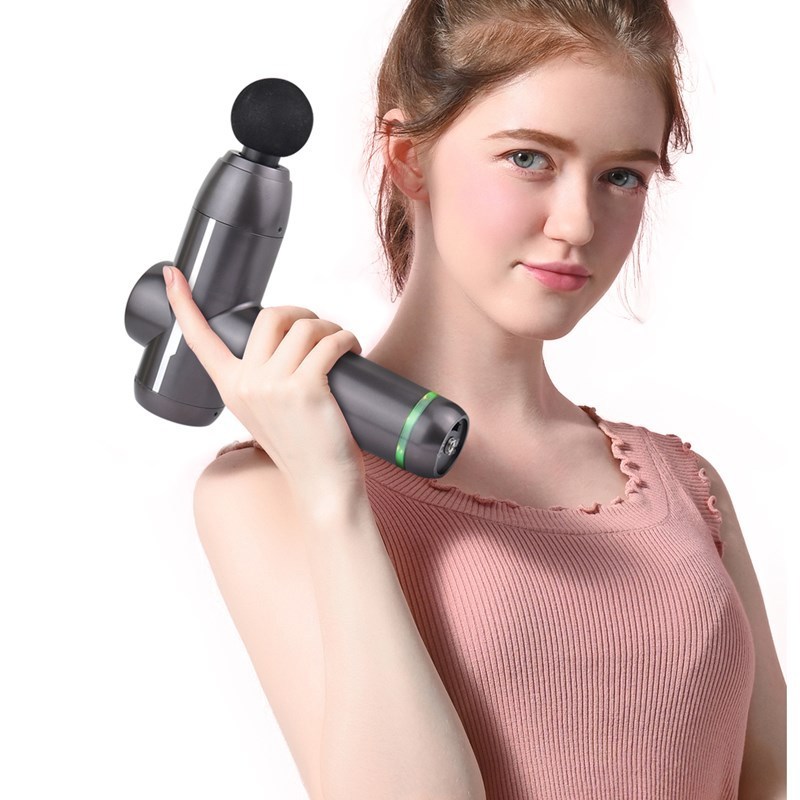 mini massage gun Hot compress massage gun   High frequency heat cold therapy chiropractic inpulse massage gun