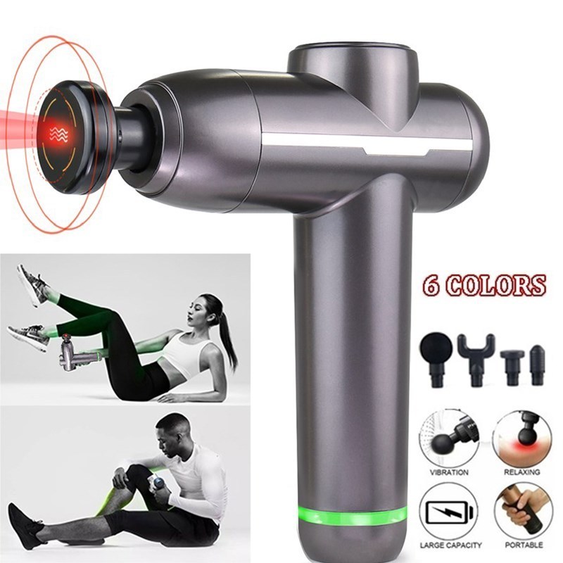 mini massage gun Hot compress massage gun   High frequency heat cold therapy chiropractic inpulse massage gun