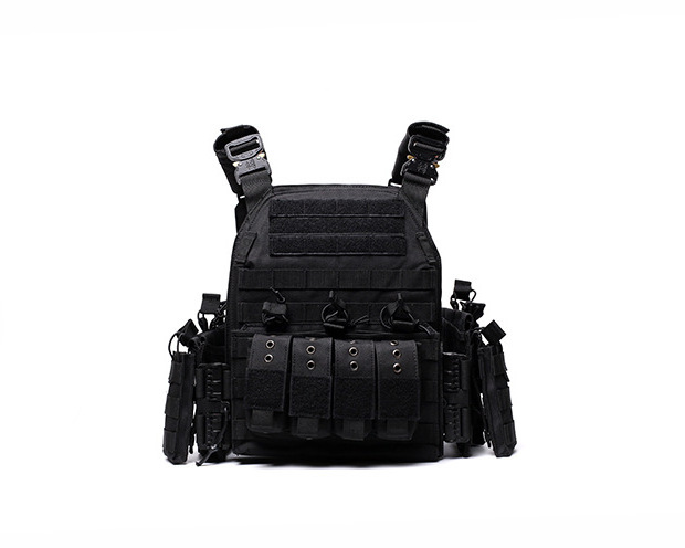 600D Polyester Field Tactical Security Vests Outdoor Black Lightweight Vests