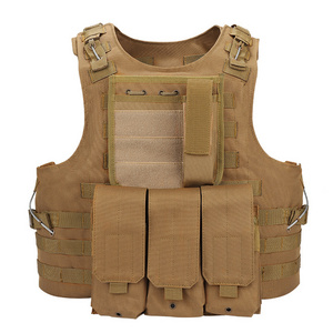 Tactical gear Outdoor  durable breathable multi pocket vest plate carrier tactical vest