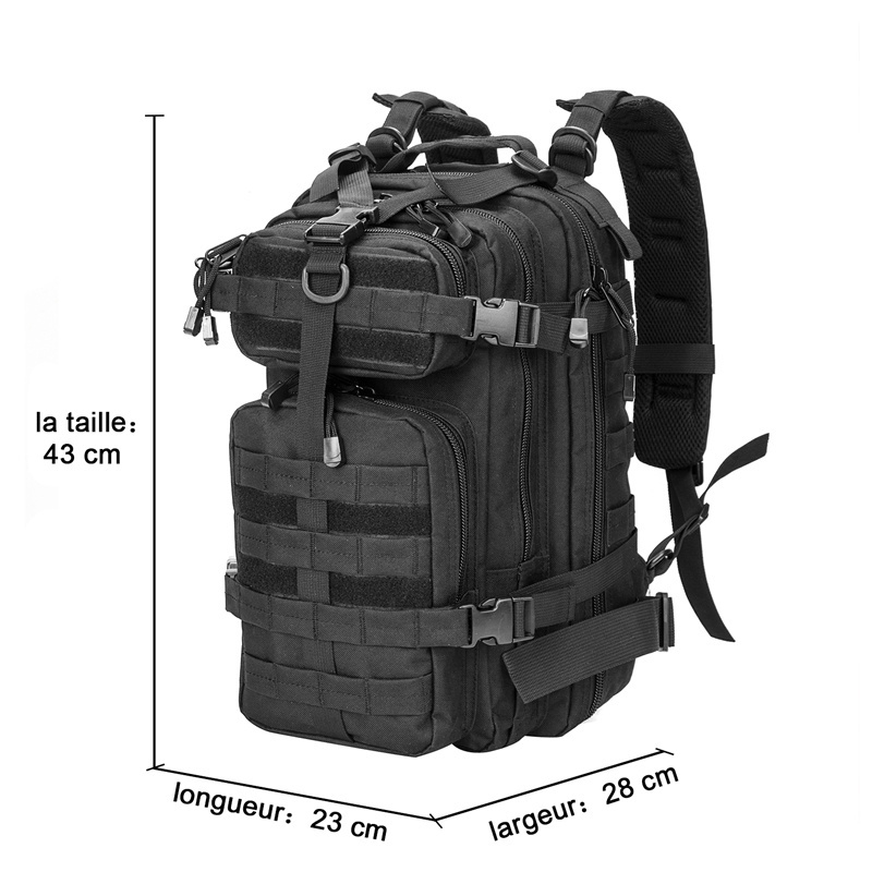 On Arrival 3 Days Black Waterproof 26L  Backpack Rucksack Pack Bug Out Go On Bag tactical backpack 3 day