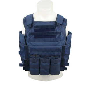 New Arrival Customized Law Enforcement Blue Tactical Vest,  Protect Uniform Vest MOLLE Tactical Plate Carrier