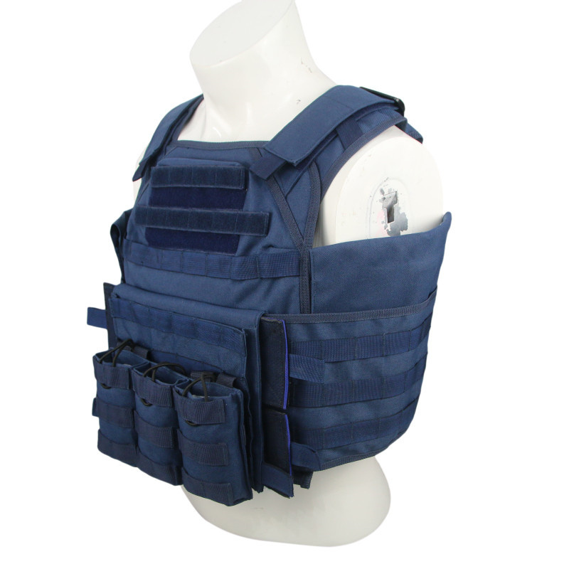 New Arrival Customized Law Enforcement Blue Tactical Vest,  Protect Uniform Vest MOLLE Tactical Plate Carrier