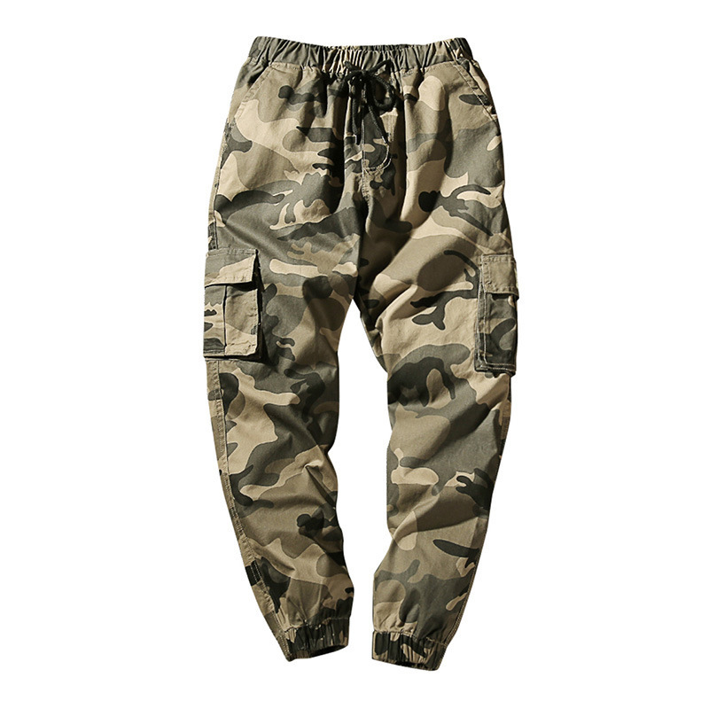 Wholesale Custom Casual Men Baggy Cargo Pants tactical Camo Cargo Pant