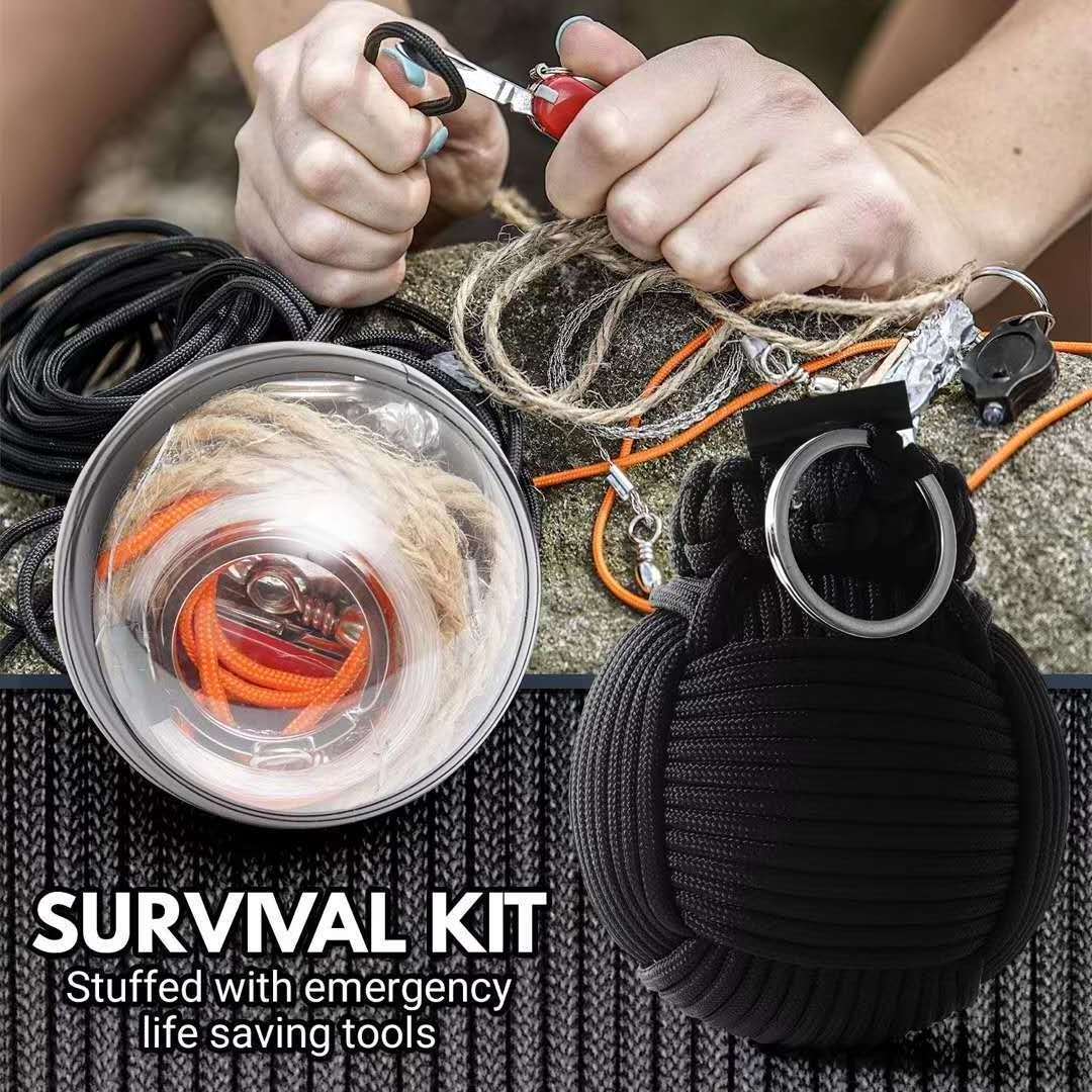 Outdoor survival tool tactical bag multifunctional umbrella rope weaving creative lifesaving