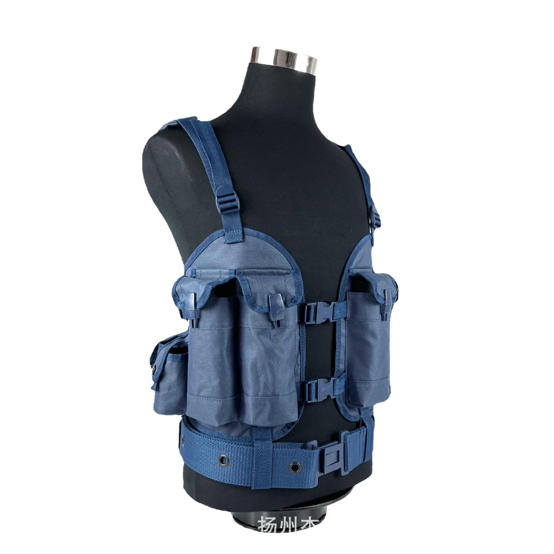 Single plate carry with blue sky molle bag outdoor high-strength tactical vest