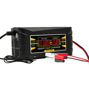 Wholesale price 12V 6A Lead acid Three Phase Smart Car Battery Charger With Digital Display