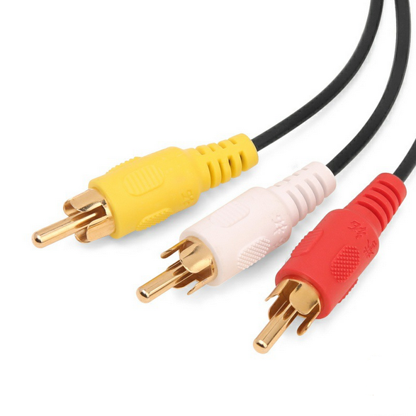 AV cable one-to-three connection TV set-top box audio DVD three-color cable 1 to 3 lotus head audio video cable