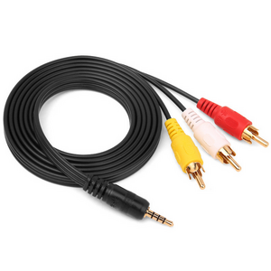 AV cable one-to-three connection TV set-top box audio DVD three-color cable 1 to 3 lotus head audio video cable