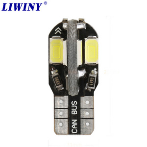 liwiny t10 car led light bulb canbus 5630 5730 8smd W5W 501 194 186 t10 led 6000k interior light bulbs