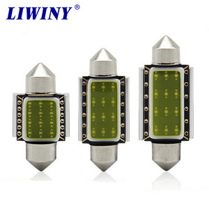 Liwiny Car Dome Led Light Festoon Bulbs 31mm 39mm 41mm Cob White Reading Lamp Ceiling Lights