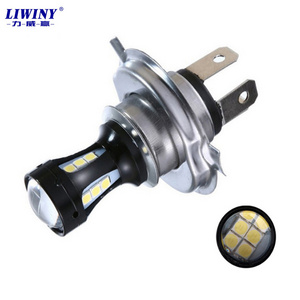 Liwiny T15 H4 LED Canbus 950Lumen 6500K LED Light Super Bright White Motorcycle Headlight Lamp Bulb 18W 3030 18SMD LED fog light