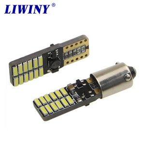 Liwiny Wholesale High quality BA9S T10 4014 24SMD AUTO CANBUS LED 194 168 bulb 12V 24V