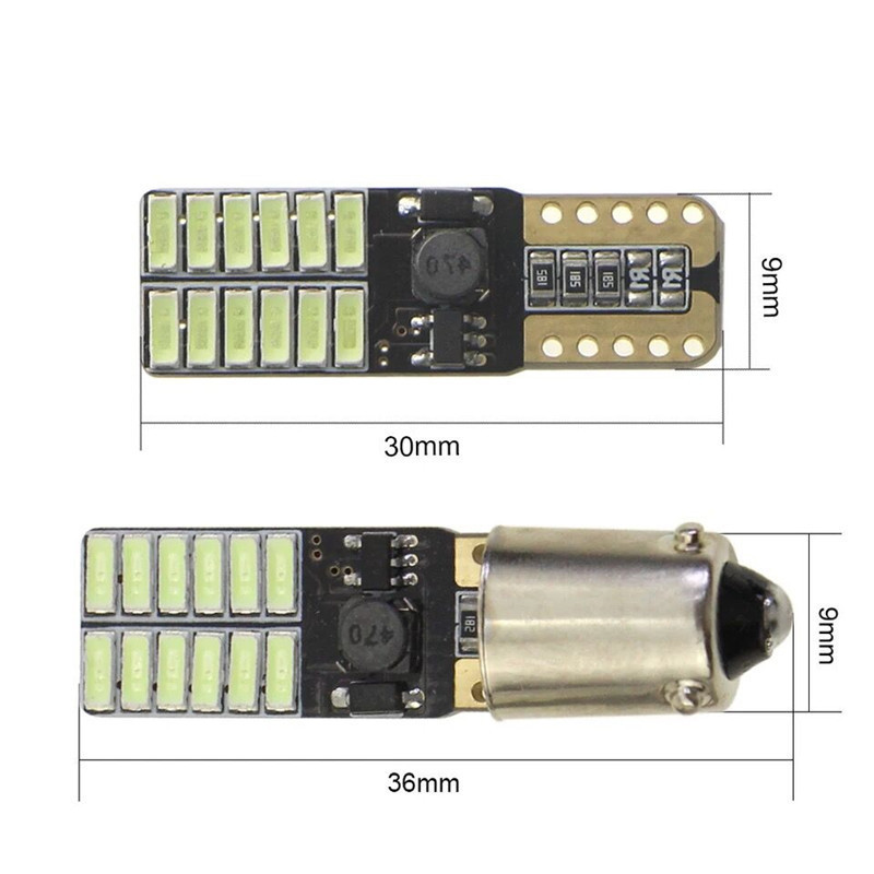 Liwiny Wholesale High quality BA9S T10 4014 24SMD AUTO CANBUS LED 194 168 bulb 12V 24V