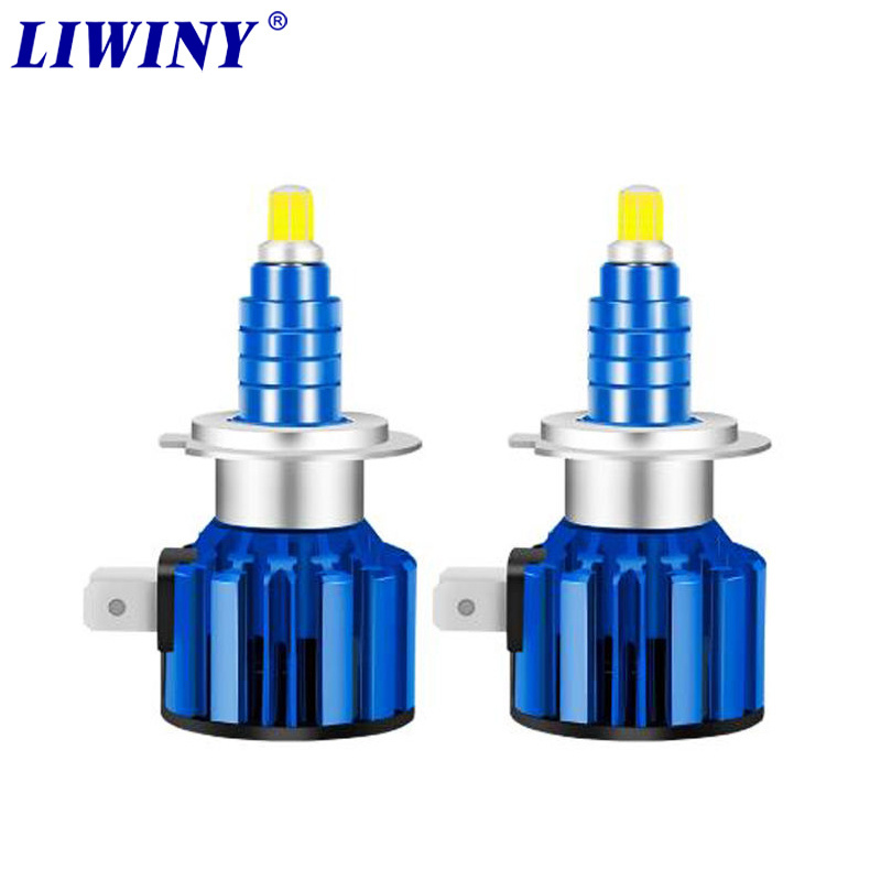 Liwiny hot sale 120w 9000lm led headlight h8 automobile led bulb for car headlight vehicle led aluminum led head light H1 H3 H11