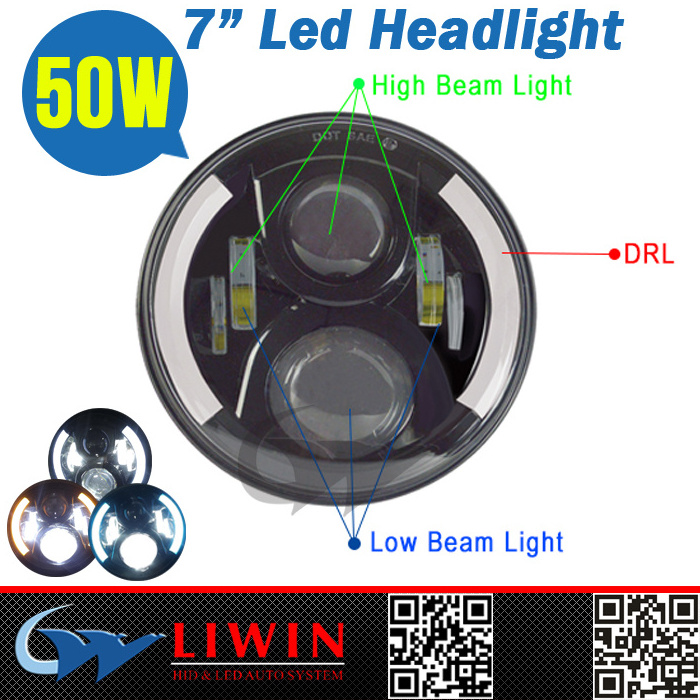 liwiny LW-6081 7inch 50w 4000lm new product car led work headlights led car fog lights