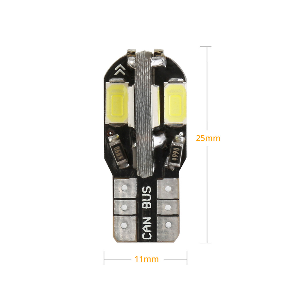 liwiny t10 car led light bulb canbus 5630 5730 8smd W5W 501 194 186 t10 led 6000k interior light bulbs