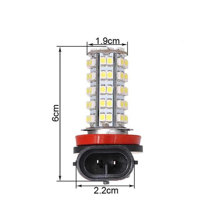 Liwiny LED Lamp H11 H8 H7 H1 H3 H4 9005 9006 3528/1210 68SMD LED Fog Lights White 12V H8 led Fog Light Bulb Wholesale