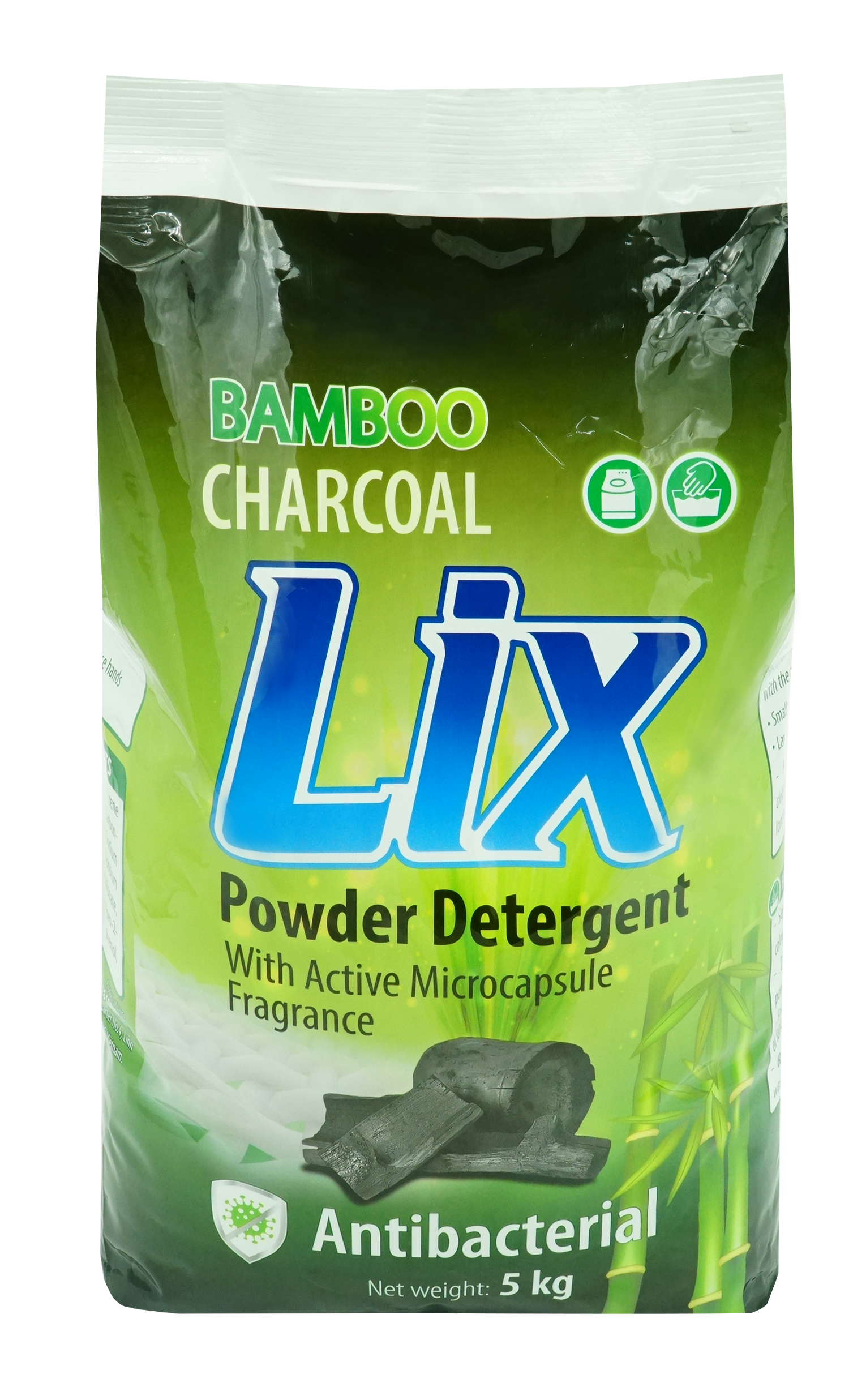 LIX BAMBOO CHARCOAL DETERGENT POWDER - PREMIUM QUALITY LAUNDRY DETERGENT