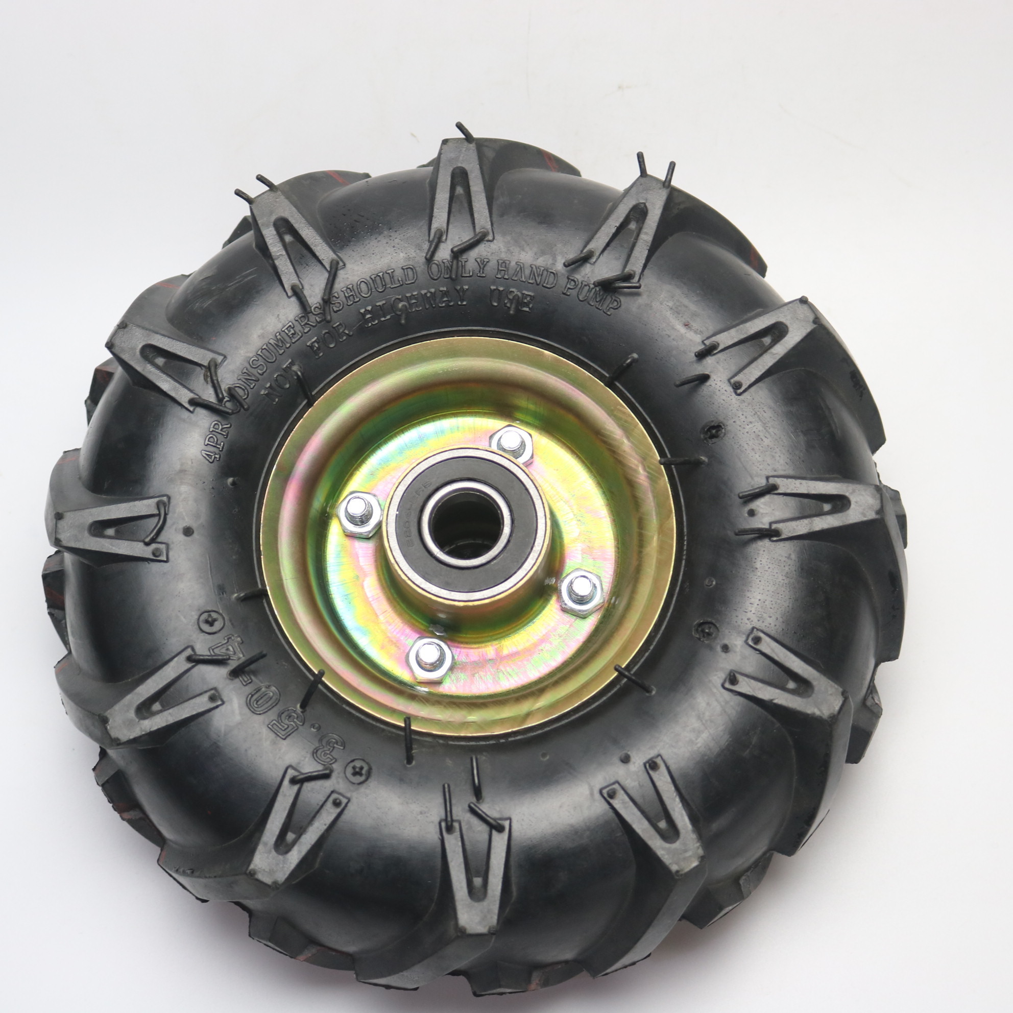 OEM/ODM Supplier Pneumatic inflatable Rubber Wheel 4.10/3.50-4 wheelbarrow tyre