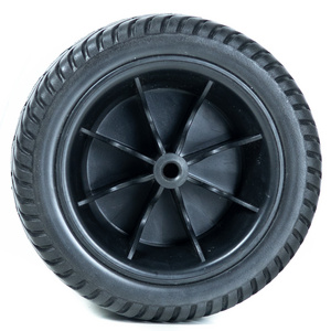 Pu Foam Wheel 7 inch Solid Rubber Tires Wheels Used to Trolleys or Tools Cars