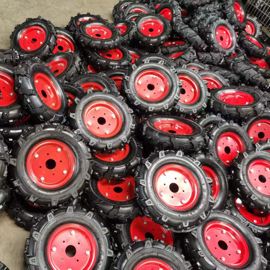 manufacturer tractor pattern pneumatic mini tiller tire and inner tube with disc 4.00-8 for Russian