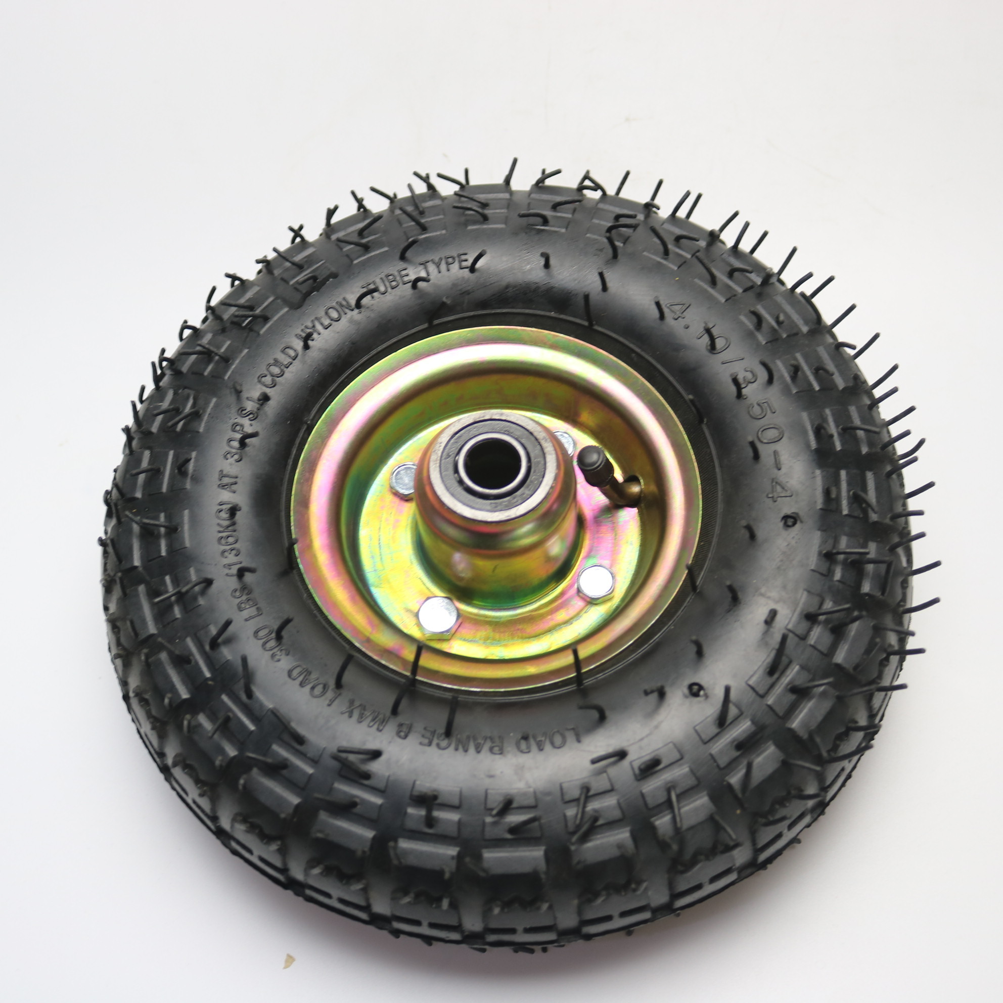 OEM/ODM Supplier Pneumatic inflatable Rubber Wheel 4.10/3.50-4 wheelbarrow tyre