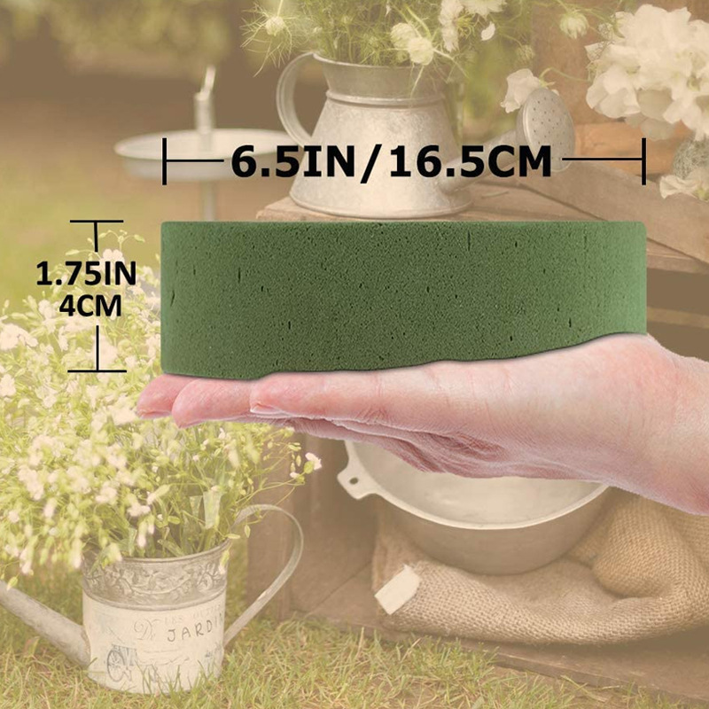 DREA 16.5 cm Artificial Floral Decorations Arts Crafts Project Green round Foam Bricks Blocks Floral Foam