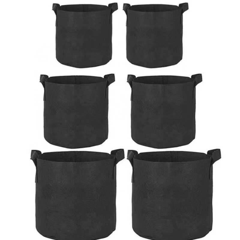 Selling Well Planter Bag Felt Grow Bags 3 10 15 20 25 30 Gallon Nursery Garden Aeration Fabric Felt Plant Flower Pot Grow Pot