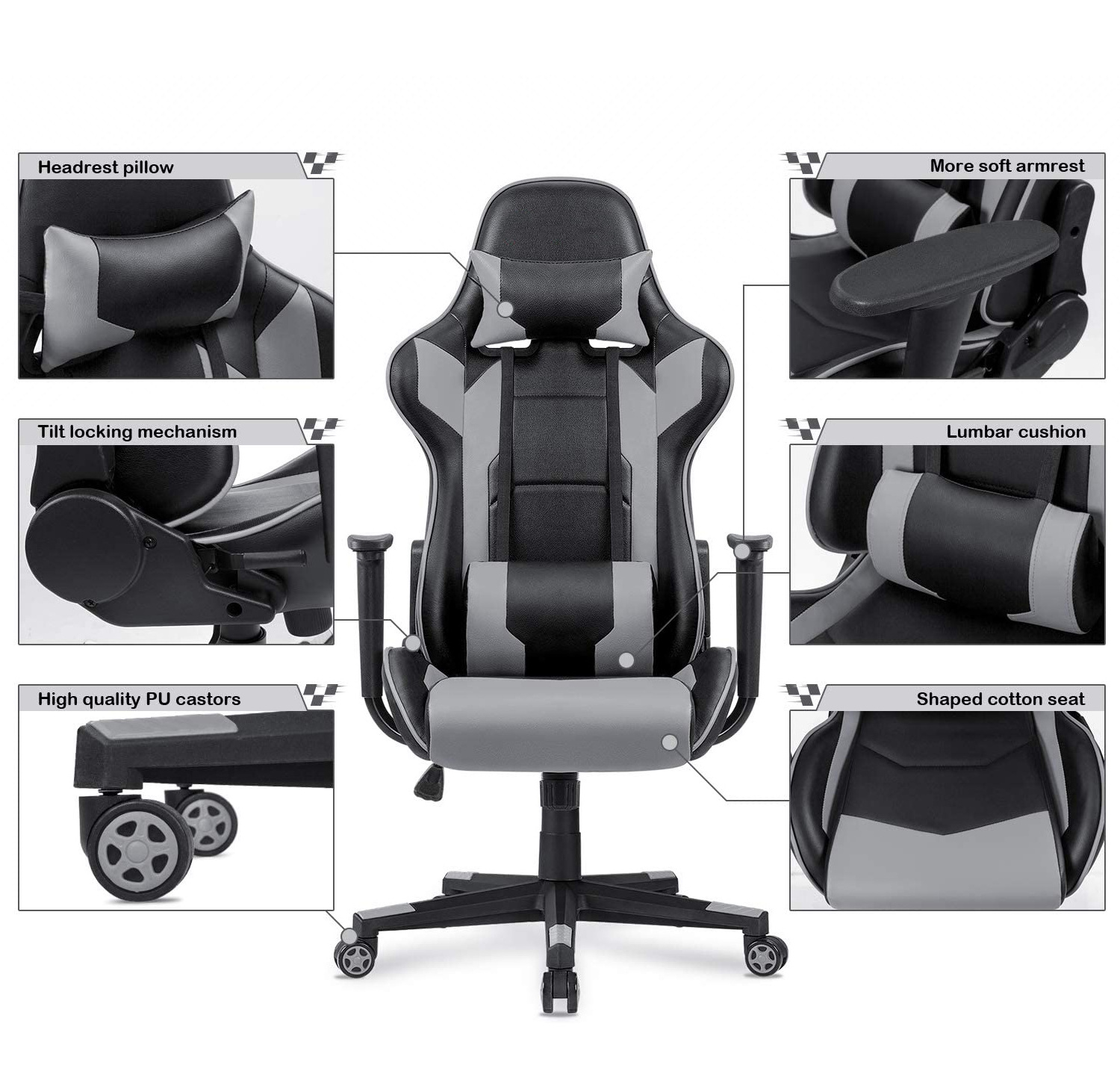 Luxury High Back Pink Computer Game Ergonomic Desk Chair Gaming Home Manager Office Massage Low Price Zero Gravity Office Chair