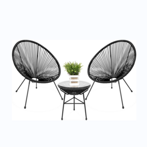 Wholesale Modern Double Acapulco Chair Cushion Set Frame Outdoor Garden Lounge Rope Wicker Chairs Acapulco Chair