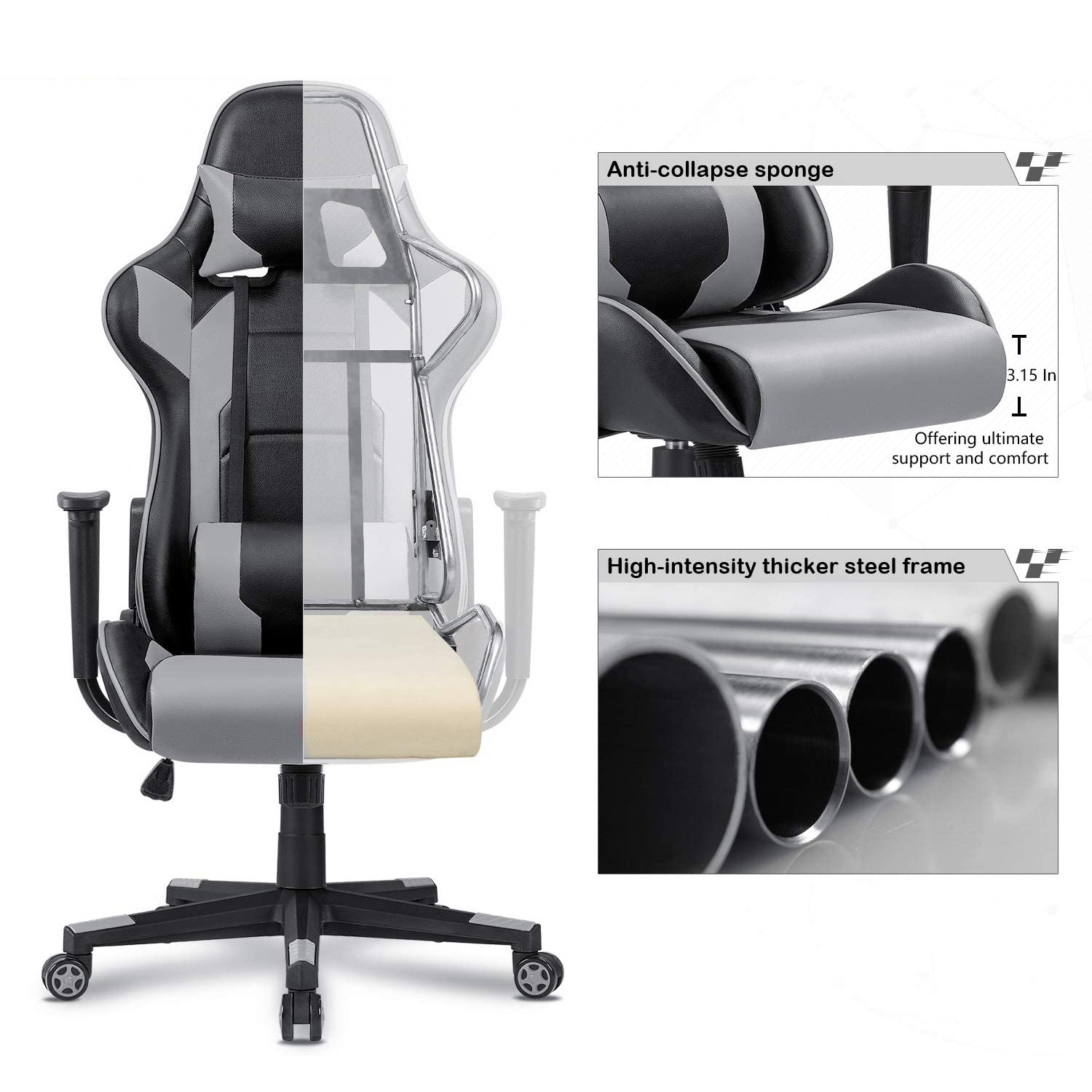 Luxury High Back Pink Computer Game Ergonomic Desk Chair Gaming Home Manager Office Massage Low Price Zero Gravity Office Chair