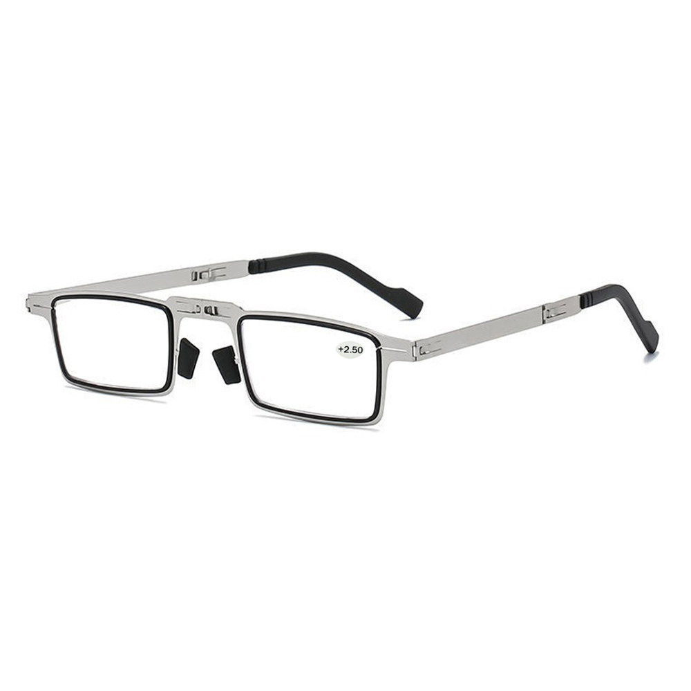 New Metal Folding Reading Glasses Anti-blue Light Retro Cross-border Reading Glasses Factory Wholesale Reading Glasses