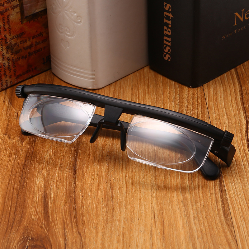 Adjustable focus Reading Glasses myopia PC elderly magnifying Reading Glasses case magnifier reader frame Reading Glasses