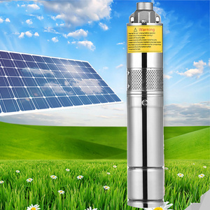 Dc Solar Water Pump System 1hp 1.5hp 2hp Borehole Submersible Vertical Centrifugal Solar Deep Well Water Pump For Agriculture